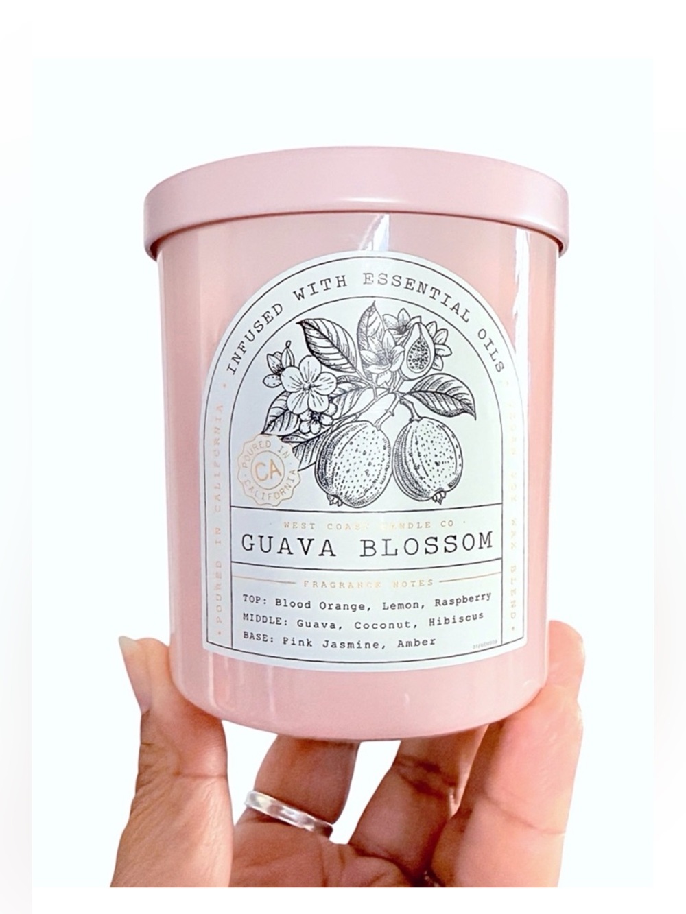 Leoben Company Guava Blossom Scented Candle - Pink - 9 oz
